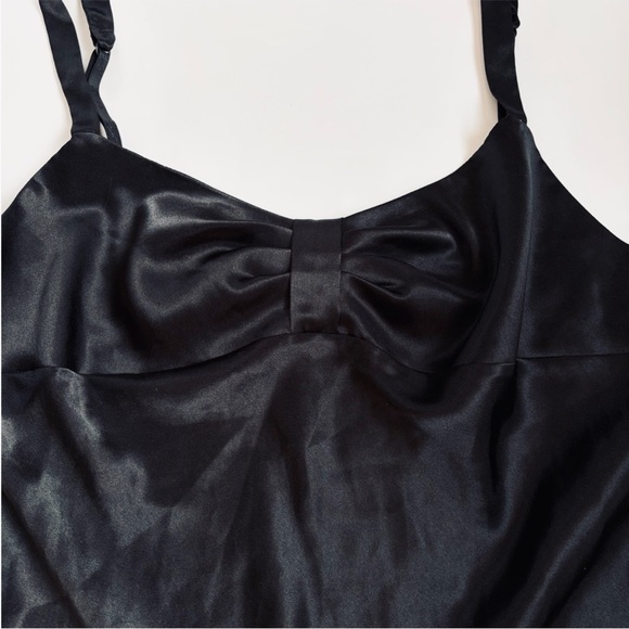 Victoria’s Secret Angels Black Satin Babydoll Slip Dress Size L - Picture 3 of 6